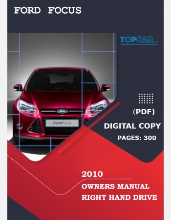 ford focus 2010 owners manual